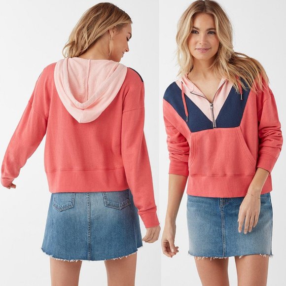Splendid Tops - NEW Splendid Ryder Active Colorblock Hoodie S $128